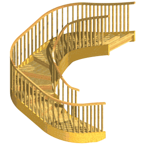 Escaliers débillardés